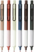 HeTaoCat Retractable Gel Pens, 0.5mm Fine Point, Quick Drying Black Ink Gel Pens, Box of 6 for Writing and Drawing