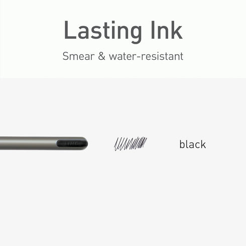 Pentonic Ballpoint Pens, 25 Count, Black Colored Ink, 1.0 mm Medium Point for Journaling & Note Taking