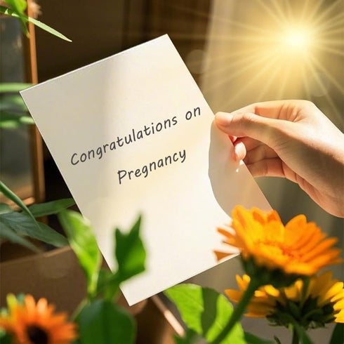 Tofwaol Baby Shower Card Funny Pregnancy Announcement Gifts for Friends Family Cute New Baby Card for New Mom Dad