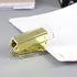 Yellow Gold Mini Stapler with Clear Acrylic Body, 18 Sheets Capacity, Cute Stapler for Office, School