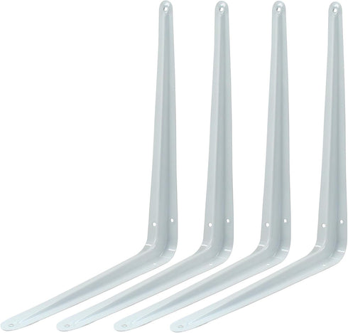 verkelly 4 Pcs Shelf Brackets, 10 x 12 Inch Heavy Duty Metal Wall