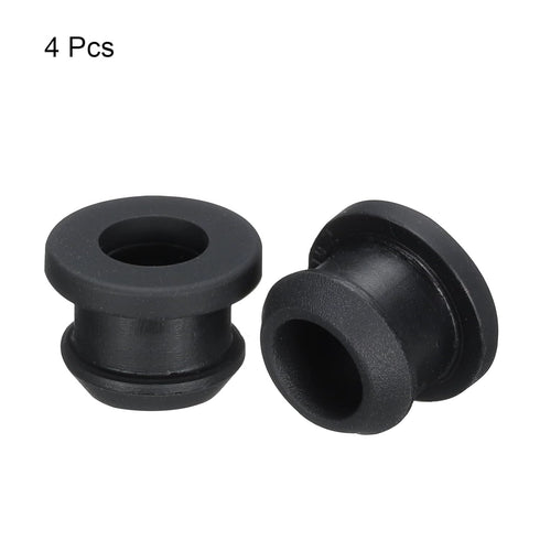 MECCANIXITY 4Pcs Snap Rubber Grommet Plug Mount, Dia 10.5mm ID 7.5mm Seal for Electrical Box Cable Pipe