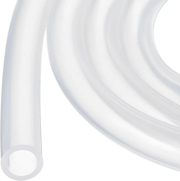 16ft Clear Silicone Tubing 3/8" ID x 5/8" OD, Industrial Plastic Hoses for Pump Siphoning, Draining, Irrigation, Brewing