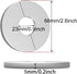 Wall Split Flange Stainless Steel split Escutcheon Plate Self-Adhesive Plumbing Cover Plates Round for 22mm Diameter Pipe
