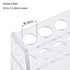 Acrylic Test Tube Holder Rack, Clear, 6 Sockets for 50ml Centrifuge Tubes (50ml, 6 Sockets)