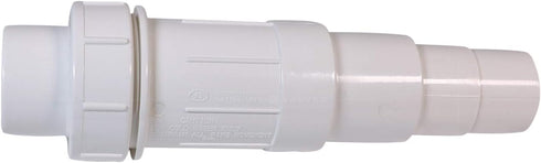 Midline Valve 567SD034 Heavy Duty PVC Repair Coupling, Expandable Pipe Fitting, 3/4 in. White Plastic