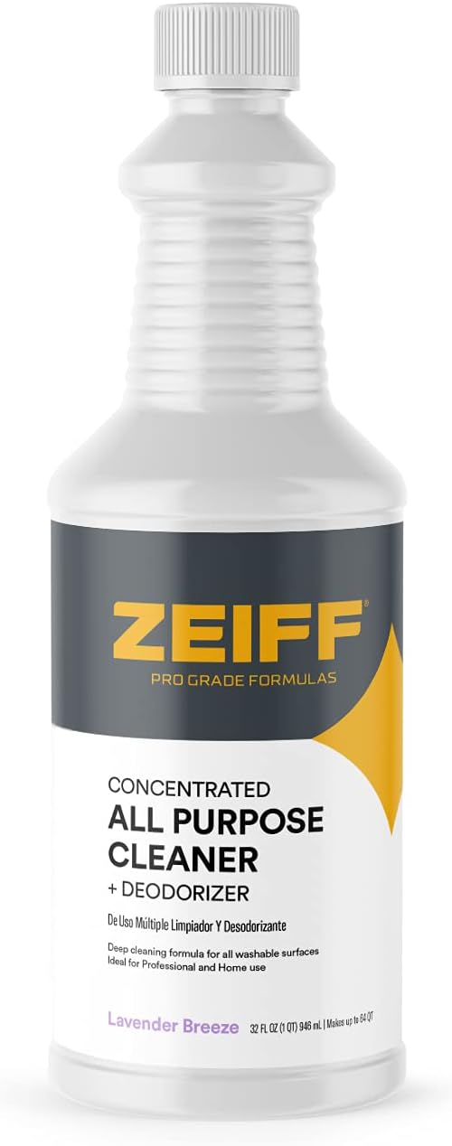 Zeiff Pro-Grade All-Purpose Cleaner & Deodorizer - Deep Cleaning & Odor Eliminating