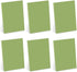 Trendy Spring Sage Sticky Note Pads, 4" x 6", Recycled, Set of Six Pads, 50 Sheets Each, Made in The USA