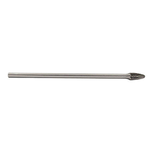 Drill America SF-1 Carbide Burr/Rotary File Tree Radius End Double Cut for Die Grinder 1/4" Dia. x 1/2" Cut Length