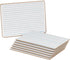 Really Good Stuff Two-Sided Intermediate Lined Write Again Dry Erase Boards for Classroom Use