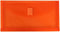 JAM PAPER Plastic Expansion Envelopes with Hook & Loop Closure - #10 Booklet Wallet - 5 1/4 x 10 with 1 Inch Expansion - Orange - 12/Pack by JAM Paper