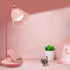 Pink Desk Lamp with Clamp - Rechargeable LED Small Desk Lamp, Adjustable Gooseneck, Dimmable for Kids Girls Bedroom
