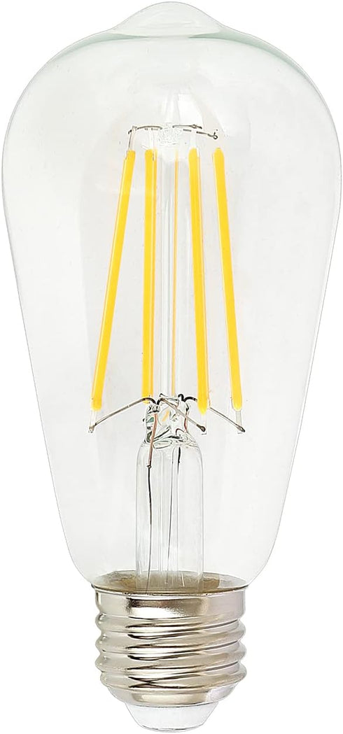 BoostArea LED Light Bulb, Pack of 2 LED Edison Bulb, 6 Watt Light Bulbs (60W Equivalent), 800 Lumens, 2700K Warm White, CRI 80+, 120V, E26 Base Led Bulbs, 25000 Hrs Lifespan, ETL Listed, Non-Dimmable by BoostArea