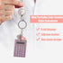 Mini Calculator, Keychain Design Calculator Portable Cute Cookies Key Chain Calculator Candy Color Pocket Calculator (Gray)