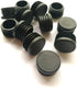 12 Pack 1 Inch Round Plastic Plug, Pipe Tubing End Cap, Glide Insert Furniture Finishing Plug for Round Metal Tube