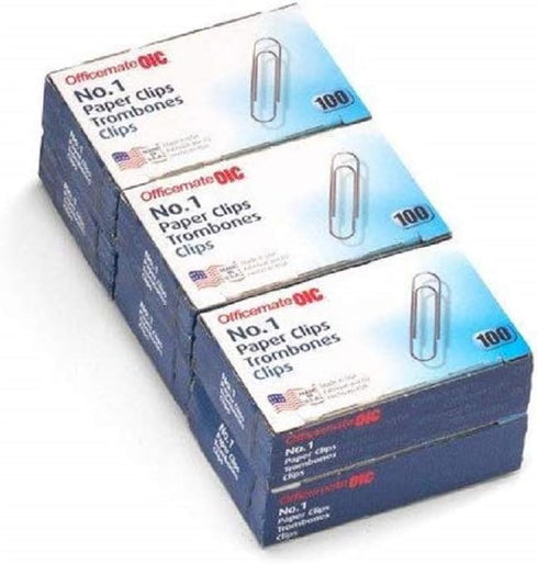 Paper Clips, Box of 100 for Office Use