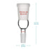 StonyLab Enlarging Adapter Glass Adapter from 24/40 to 14/20 Glass Joint Lab Glassware Supply