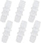 Plastic Hose Barb Fitting, 1/2" x 1/2" Pipe Connectors, Barbed Splicer Joint Adapter, 6 Pcs