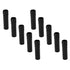 10Pcs 4 Inch E14 Tall Candle Socket Covers, Chandelier Socket Covers, Molten Wax Drop Pattern, Caliber Plastic Candle
