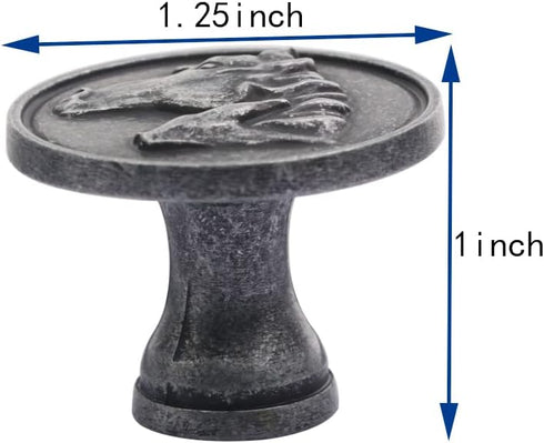 Cabinet Pulls 4 Pcs Kitchen Cabinet Knobs Drawer Knobs Dresser Pulls Cabinet Door Handles for Cabinet Hardware Knobs (Antique Silver) by MUMIAO