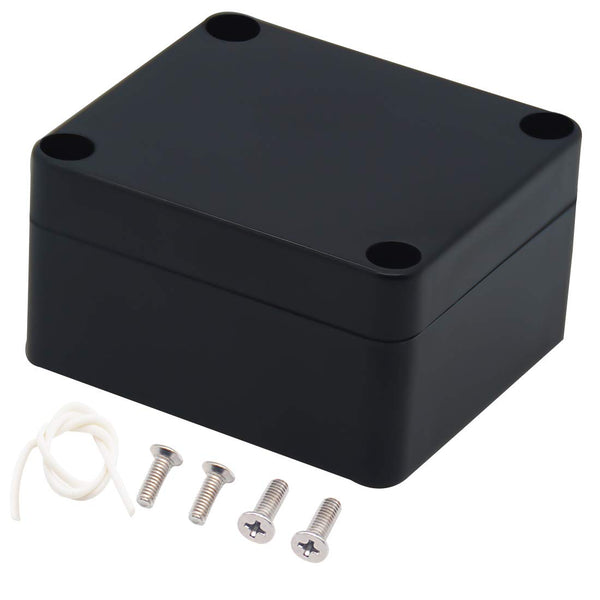 Zulkit Junction Box - IP65 Waterproof Outdoor Project Box, ABS Plastic Electrical Enclosure, Black 2.48 x 2.28 inch