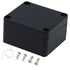 Zulkit Junction Box - IP65 Waterproof Outdoor Project Box, ABS Plastic Electrical Enclosure, Black 2.48 x 2.28 inch