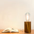 YiShine Battery Operated Table Lamp - Wood Night Light Decorative Lamp for Bedroom, Living Room, Bedside Table, Two-Pack