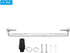 150mm 4 Set PATIKIL Ceiling Light Plate Kit, Light Fixture Mounting Bracket Plate Steel Crossbar for Home Office