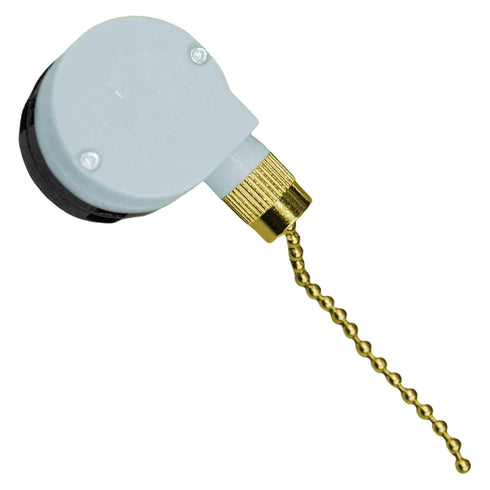 Txelegant ZE-208D 3 8 3A 250VAC 6A 125VAC 3PCSGolden Zing Ear Pull Chain Switch Speed Wire Cord Control Ceiling Fan