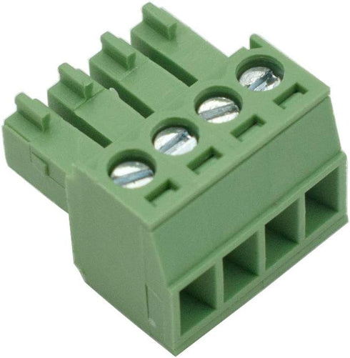 20Pcs 4-Pin 300V KF2EDGK 3.5mm Pitch PCB Screw Terminal Block Connector, Green