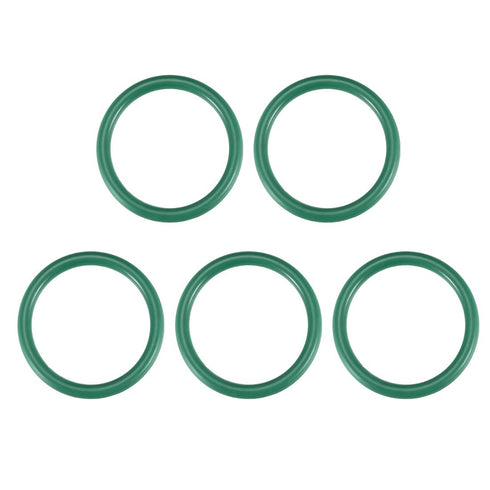 uxcell Fluorine Rubber O-Rings, 34mm OD 27mm ID 3.5mm Width FKM Seal Gasket, Green, Pack of 5 for Machinery Plumbing