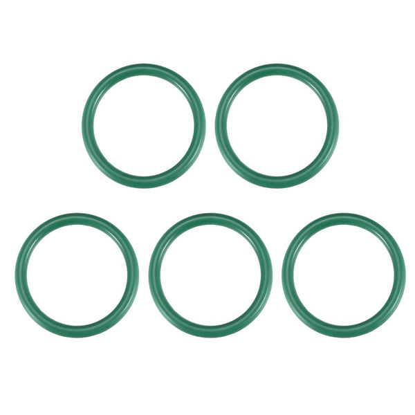 uxcell Fluorine Rubber O-Rings, 34mm OD 27mm ID 3.5mm Width FKM Seal Gasket, Green, Pack of 5 for Machinery Plumbing