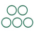 uxcell Fluorine Rubber O-Rings, 34mm OD 27mm ID 3.5mm Width FKM Seal Gasket, Green, Pack of 5 for Machinery Plumbing