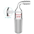stonylab Bent Glass Vacuum Adapter, Borosilicate Glass with G1 Sintered Disc, 24/40 Joint, 10 mm Hose Connection