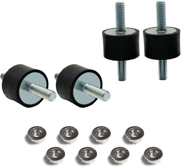 M8 Rubber Studs Shock Absorber Anti-Vibration Isolator Mounts, 4 Packs for Air Compressors, Garage Motors