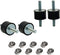M8 Rubber Studs Shock Absorber Anti-Vibration Isolator Mounts, 4 Packs for Air Compressors, Garage Motors