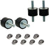 M8 Rubber Studs Shock Absorber Anti-Vibration Isolator Mounts, 4 Packs for Air Compressors, Garage Motors