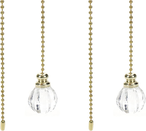 2 Pcs Ceiling Fan Pull Chain Ornaments 12 Inches Light Pull Beaded