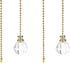 2 Pcs Ceiling Fan Pull Chain Ornaments 12 Inches Light Pull Beaded