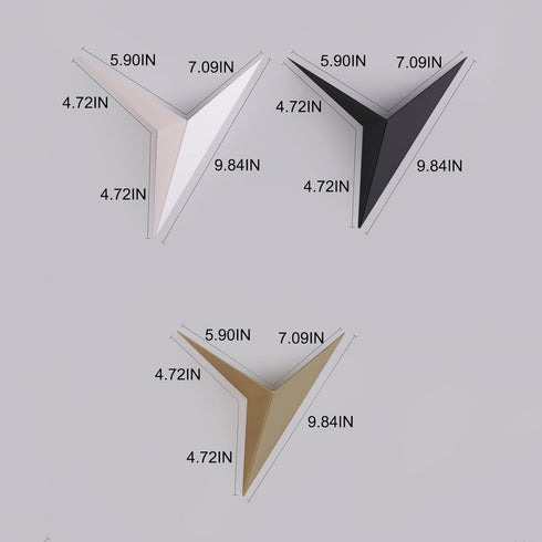 SAXAYWWD Wall Sconces LED Bedside Lamp Living Room Bedroom Staircase Triangle Sconce Wall Lamp Mirror Front