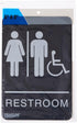 Headline Sign 9007 ADA Wheelchair Accessible Restroom Sign, 6 x 9 Inches, Black/White, Made in USA