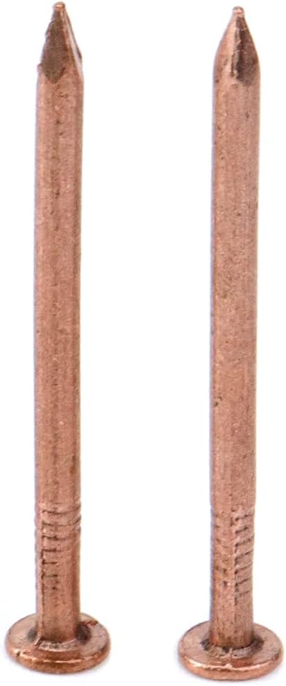 MY MIRONEY 20 Pack Solid Copper Nail Spikes, 1.5 Inch for Slating & Roofing