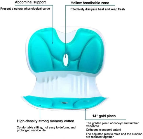 Generic Waist Protection Comfortable Seat Cushion Breathable Soft Seat Pads Pain Relief Chair Protective Mat Computer