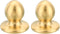 PATIKIL M10 Thread Lamp Finial Cap Knob, 2 Pack Brass Lamp Shade Harp