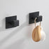 Bath Towel Hook, 10 Pack Self Adhesive Square Coat Hooks, Heavy Duty Wall Hooks for Bathroom Bedroom Kitchen