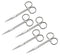 IRSTR5 Iris Micro Dissecting Lab Scissors, Fine Point Straight PACK OF 5