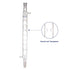 Borosilicate Glass Allihn Condenser with 24/40 Joint, 400mm Jacket Length Lab Glass Condenser
