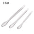 uxcell Micro Scoop Stainless Steel Reagent Sampling Lab Spoon Spatulas for Laboratory 3in1 9Pcs