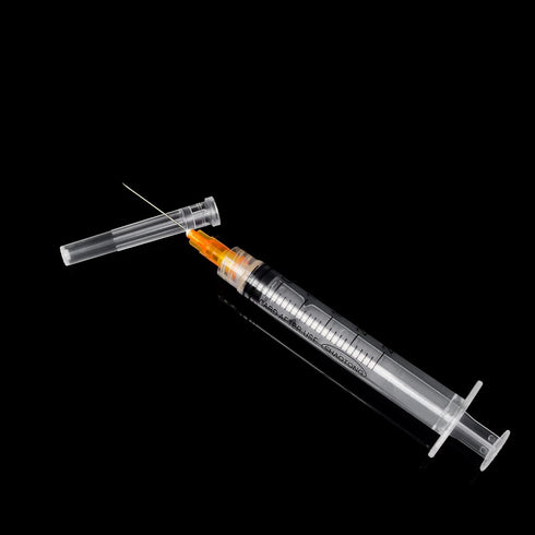 100 Pack 2.5ml Luer Lock Syringes, 25 Gauge 1 Inch, Individually Wrapped