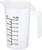 PATIKIL Graduated Beaker, 100ml PP Plastic Liquid Measuring Cup, Double Sided Black Graduations with Handle
